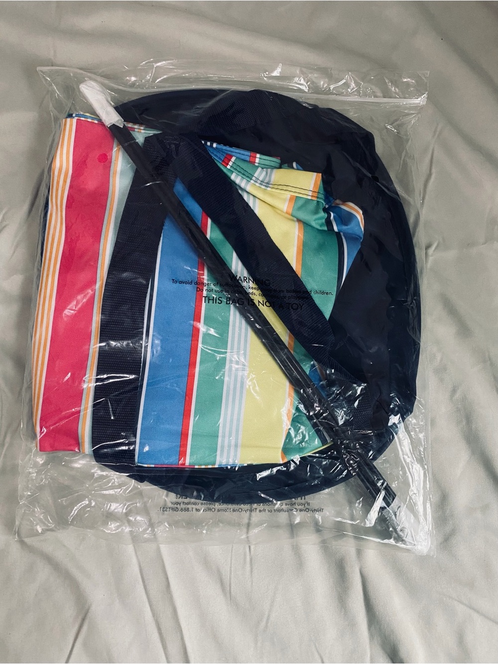 Thirtyone- two stand tall bins, and a deluxe utility tote-Striped Multicolor NIP
